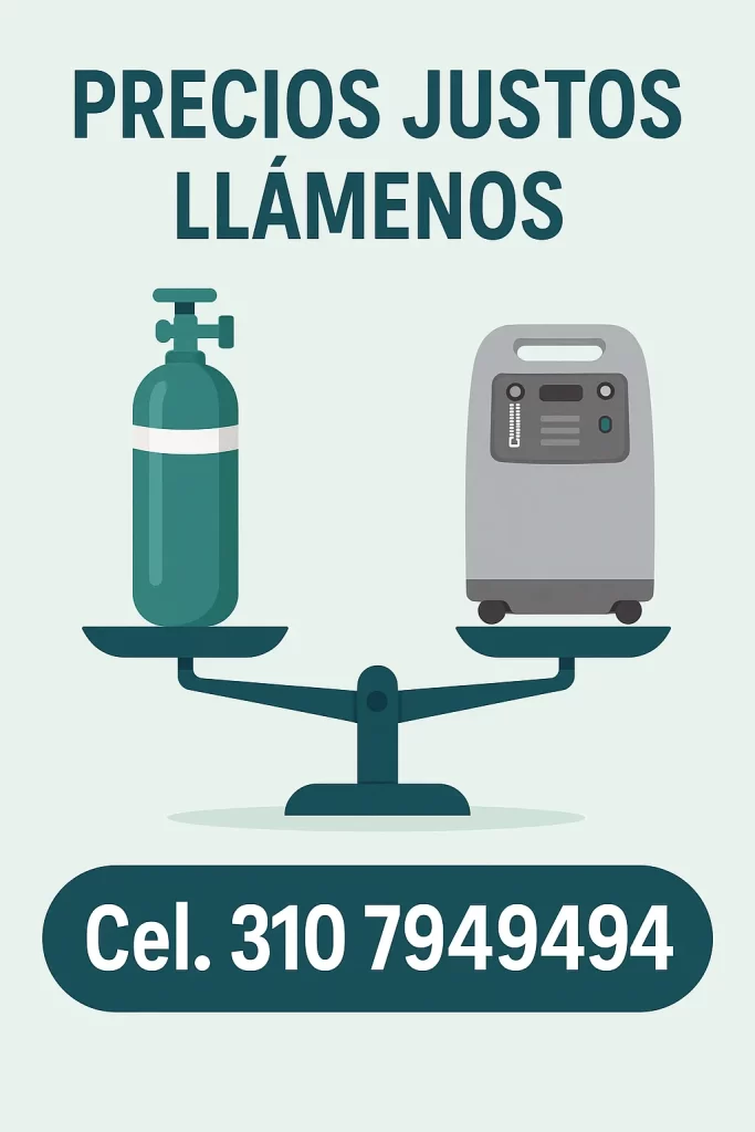precios oxigeno domiciliario BOGOTA